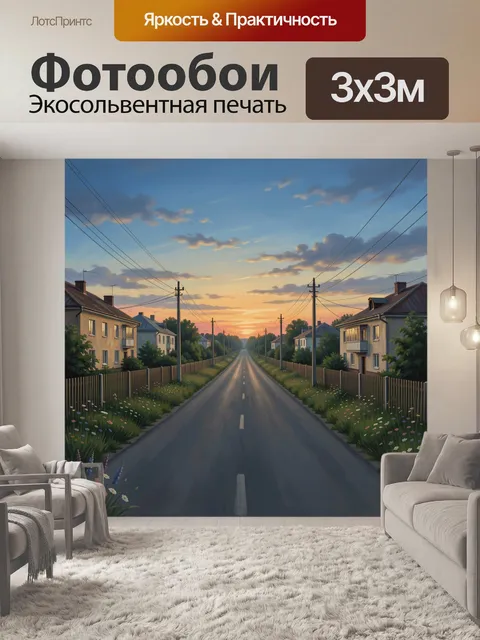 300 × 300 см · Экосольвентная печать