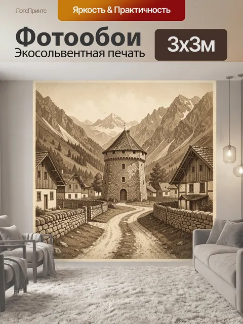 300 × 300 см · Экосольвентная печать