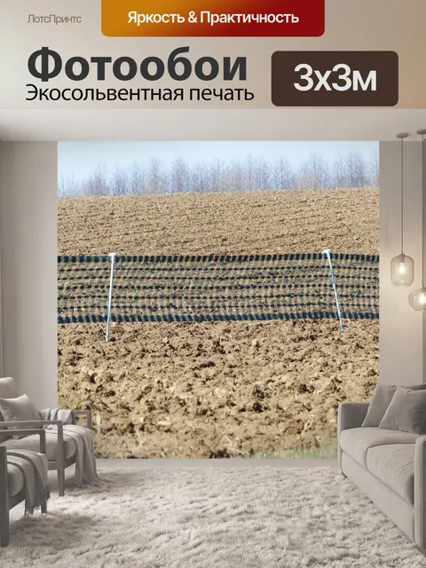 Фотообои Снег забор