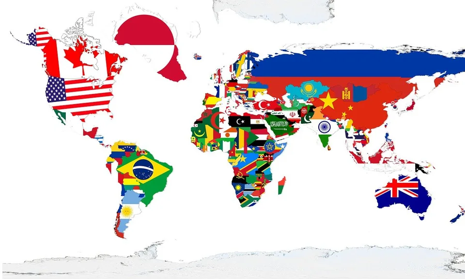Декоративные карты мира